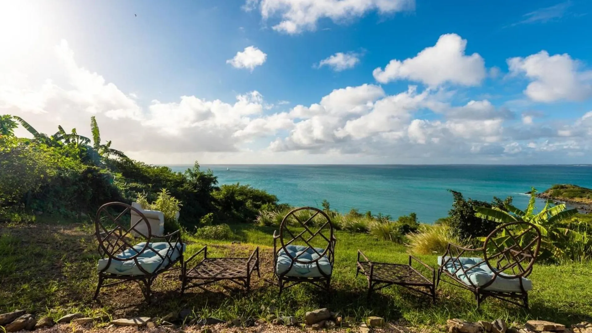 Mont Choisy Vue Imprenable Sur La Mer Et Spa 2Bdcanape Grand Case Lägenhet